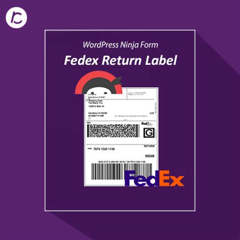 WordPress FedEx Return Label - Crevol using ninja form