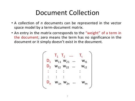 The vector space model