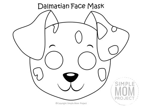 Free Printable Dog Face Mask Templates - Simple Mom Project