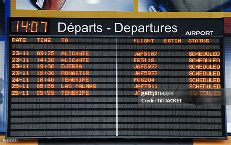 Airport Departures Board High-Res Stock Photo - Getty Images