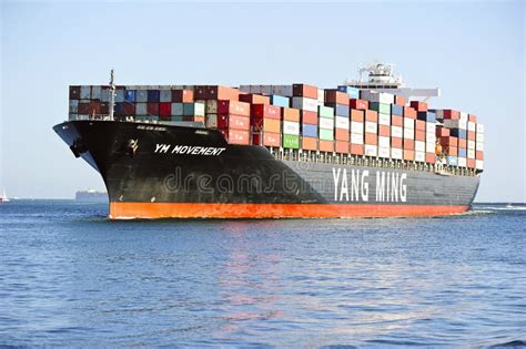 Yang Ming Marine Transport Vessel Imagen editorial - Imagen de acceso, servicio: 53779665