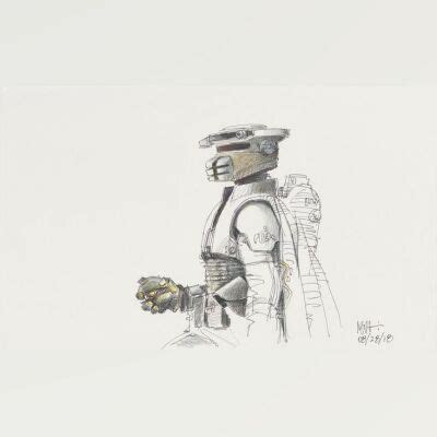 Lot # 5: Boushh Colored Sketch - with Thermal Detonator