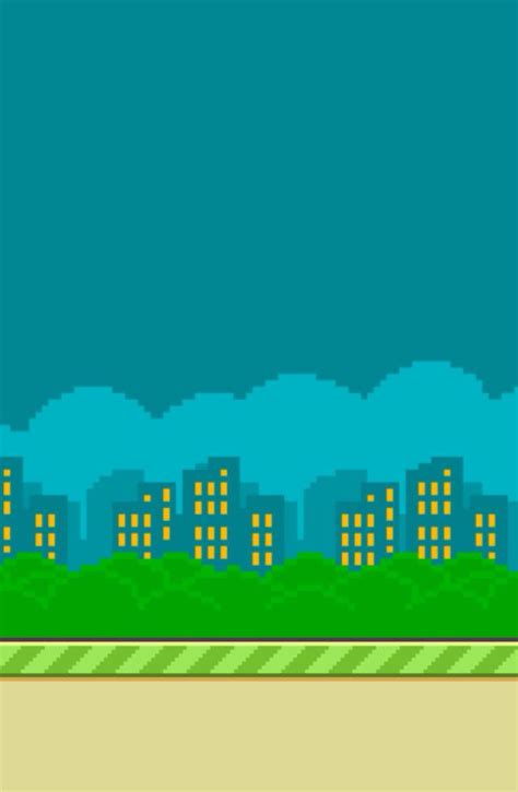 Flappy bird city background. Makes a nice wallpaper. | Gedung pencakar langit, Pencakar langit ...