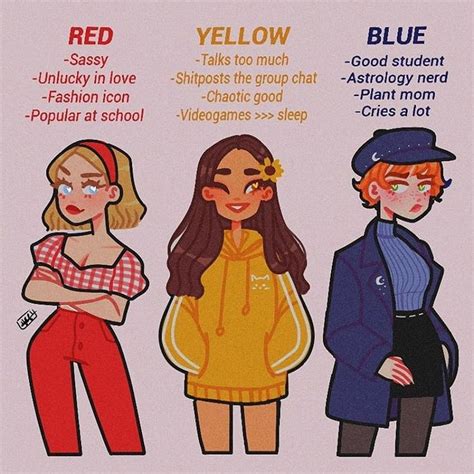 Tag yourself in the comments, I'm blue 😔👊 💙 . . . 💫| #artwork #aesthetic #tagyourself #blue #red ...