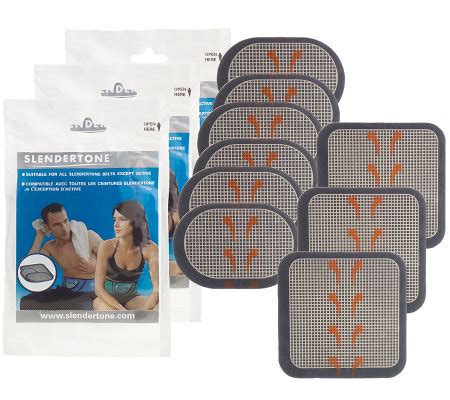 Slendertone Abdominal Training Set of 9 Replacement Gel Pads — QVC.com