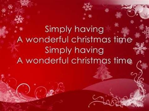 Paul McCartney - Wonderful Christmas time *lyrics on screen* - YouTube