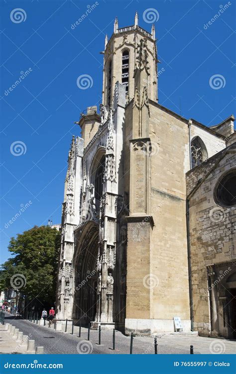 Aix Cathedral, France editorial photography. Image of france - 76555997