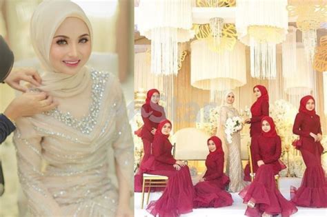 Baju Pengantin Warna Maroon Gold