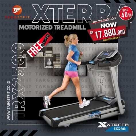 Xterra TRX2500 Treadmill - Targetfit Medan Distributor Resmi Alat Fitness