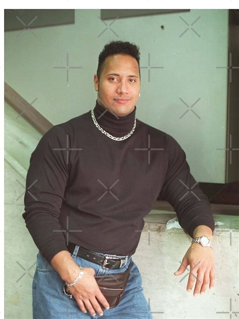 "Dwayne "The Rock" Johnson: Classic 90's turtleneck photo" Mini Skirt ...