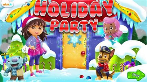 Holiday Party - Dora and Friends Nick Jr Games - YouTube