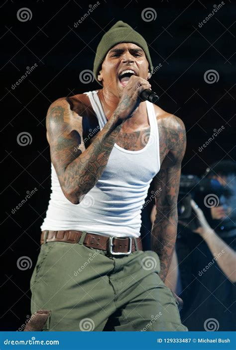 Chris Brown Performs in Concert Editorial Photography - Image of singer ...