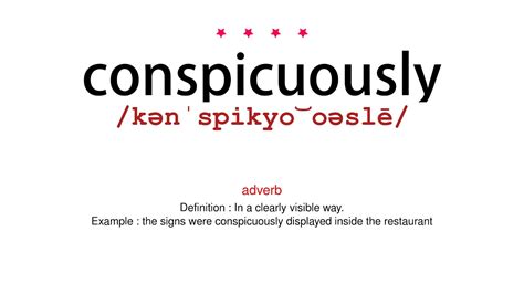 How to pronounce conspicuously - Vocab Today - YouTube