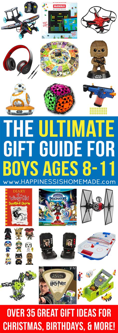 The Best Gift Ideas for Boys Ages 8-11 - Happiness is Homemade