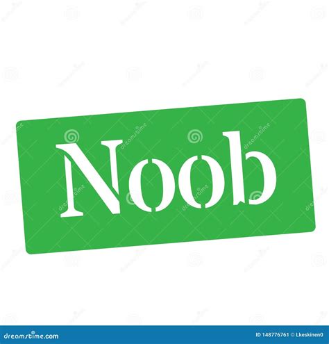 NOOB Stamp on White Background Stock Vector - Illustration of meaning, business: 148776761