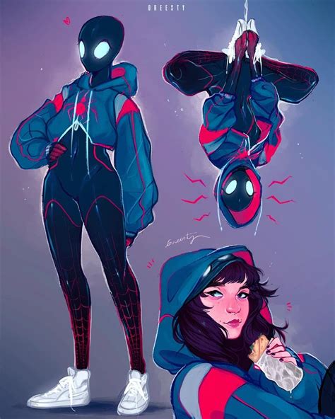 greesty🦇 on Instagram: “My #spidersona!! 🕷️ I loved the movie #spiderverse and i had to draw ...