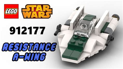 LEGO 912177 RESISTANCE A-WING | LEGO Starwars Magazine Gift Virtual Build - YouTube