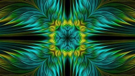 Patterns Fractal Green HD Abstract Wallpapers | HD Wallpapers | ID #58553