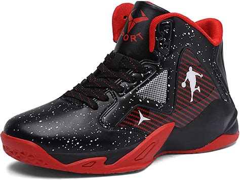 BINQI Herren Basketballschuhe High-Top leichte Stoßdämpfung rutschfeste ...