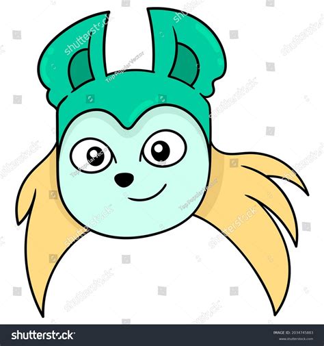 Human Head Cat Costume Vector Illustration Stock Vector (Royalty Free) 2034745883 | Shutterstock