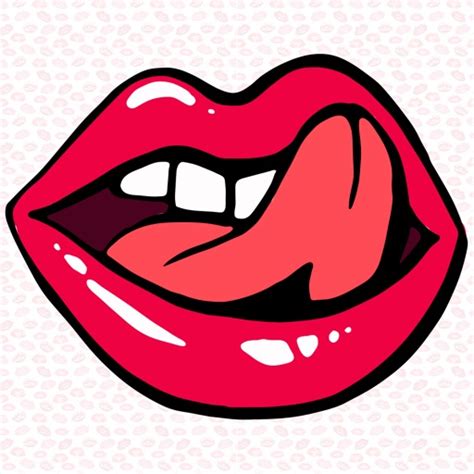 Lusty Lips : Stickers by Pankaj Yadav