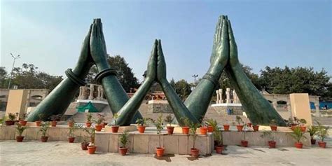 Varanasi's Namo Ghat With 3 Folded Hand Sculptures Emerge As Top Tourist Attraction