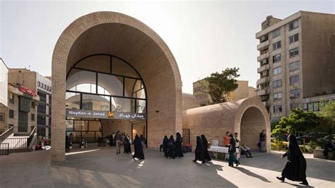 KA Architecture Studio tops Tehran metro station with brick barrel vaults