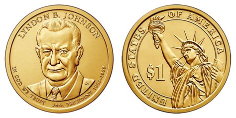 Presidential Dollar Coins - $1 Golden Presidents Coins