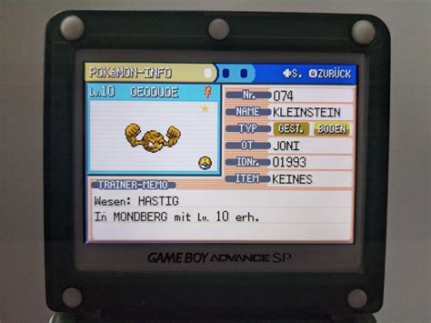 [Gen3] Shiny Geodude after 5881 REs : r/ShinyPokemon