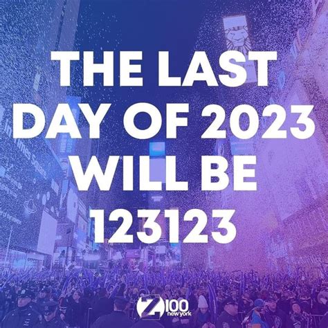 THE LAST DAY OF 2023 WILL BE 123123 - iFunny