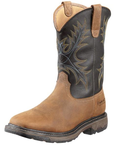 Ariat Men's Workhog H2O Waterproof Steel Toe Western Work Boots | Boot Barn