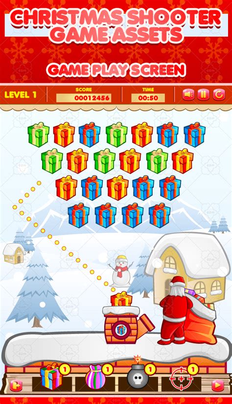 Christmas Shooter Game Assets | GameDev Market