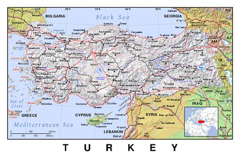 Maps of Turkey | Detailed map of Turkey in English | Tourist map of ...