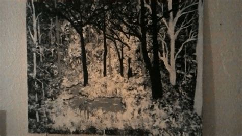 Snowy Forest in black & white Painting by DeEtte Fabrygel Black And White Painting, Black White ...