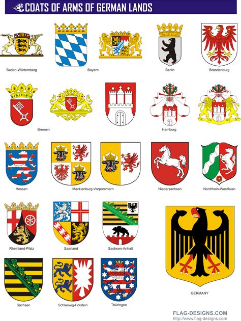 Coats of Arms of German States | Germany | Pinterest | Coat Of Arms ...