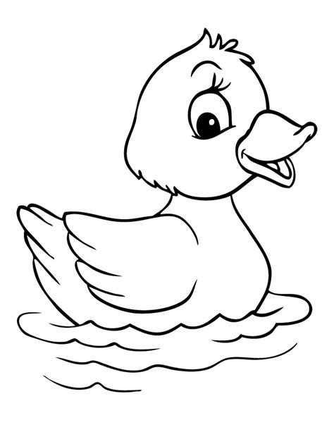 colours drawing wallpaper: Cute Duck Drawing Cartoon HD Wallpaper