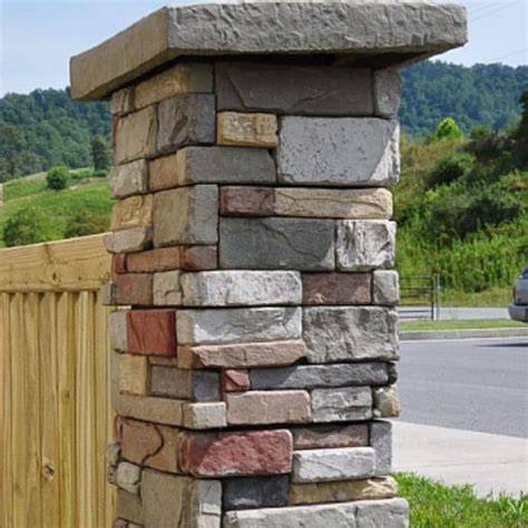 M-Rock MSI 6x6 Post Surround 20-Pack Aspen Post Cover Stone Veneer Trim at Lowes.com