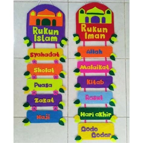 Rukun Islam Dan Rukun Iman Dalam Tulisan Jawi - Poster Rukun Islam ...