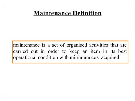 S6 Lec1 Maintenance Definition Note