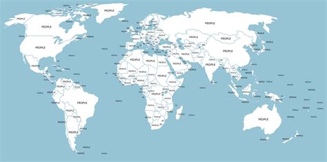 Printable Blank World Map with Countries & Capitals [PDF] - World Map with Countries