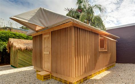 Ingenious cardboard and bamboo emergency shelters by Shigeru Ban pop up in Sydney Shigeru Ban ...