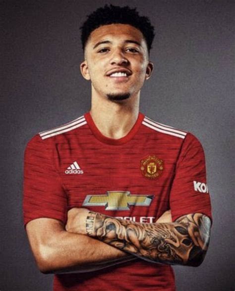 Pics of Jadon Sancho mocked up wearing Man Utd shirt emerge amid ...