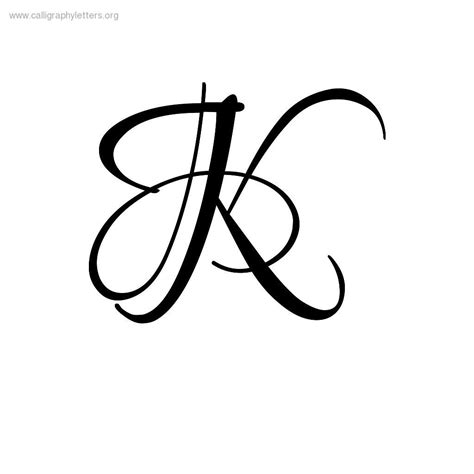 Cursive Letter K