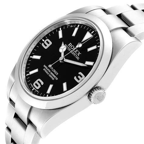 Rolex Explorer I 39 Black Dial Automatic Mens Watch 214270 | SwissWatchExpo