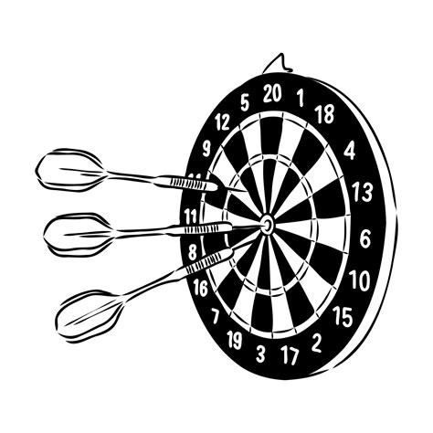 darts vector sketch 7310236 Vector Art at Vecteezy