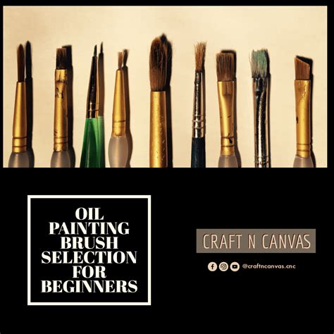 Oil painting Brushes Selection for Beginners - Craft n Canvas