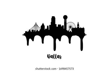 Dallas Skyline Outline Royalty-Free Images, Stock Photos & Pictures ...