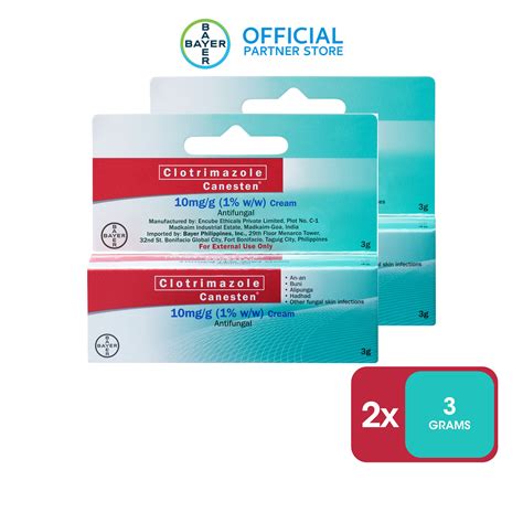 CANESTEN® Clotrimazole Antifungal Cream for Buni, Hadhad, An-an ...