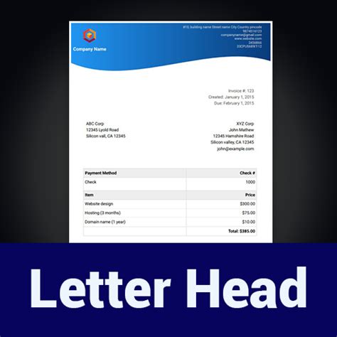 Letterhead Maker with logo PDF - Apps on Google Play