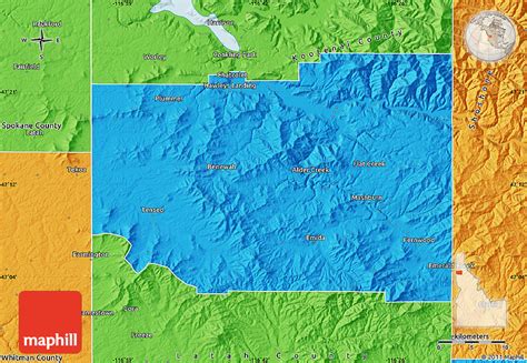 Political Map of Benewah County